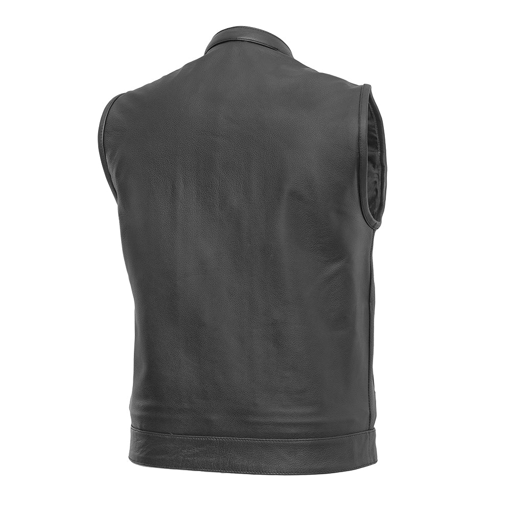 Tressivo-Blaster Men's Leather Motorcycle Vest - Tressivo