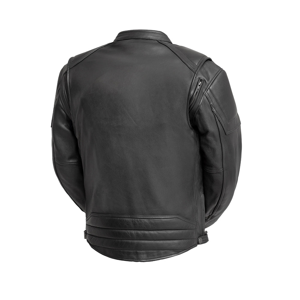 Tressivo-Chaos - Men's Leather Motorcycle Jacket - Tressivo