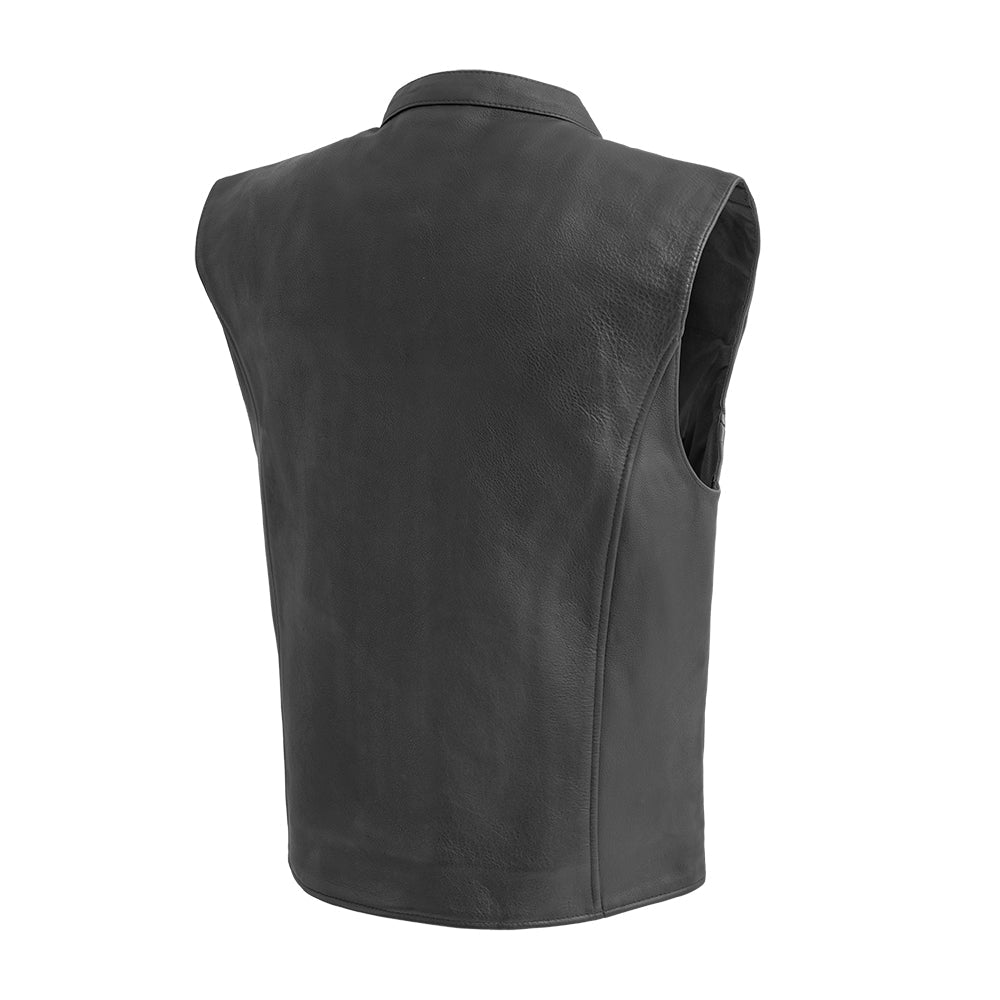 Tressivo-Club House Men's Leather Motorcycle Vest - Tressivo