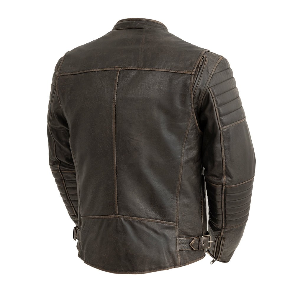 Tressivo-Commuter Men's Motorcycle Leather Jacket - Tressivo