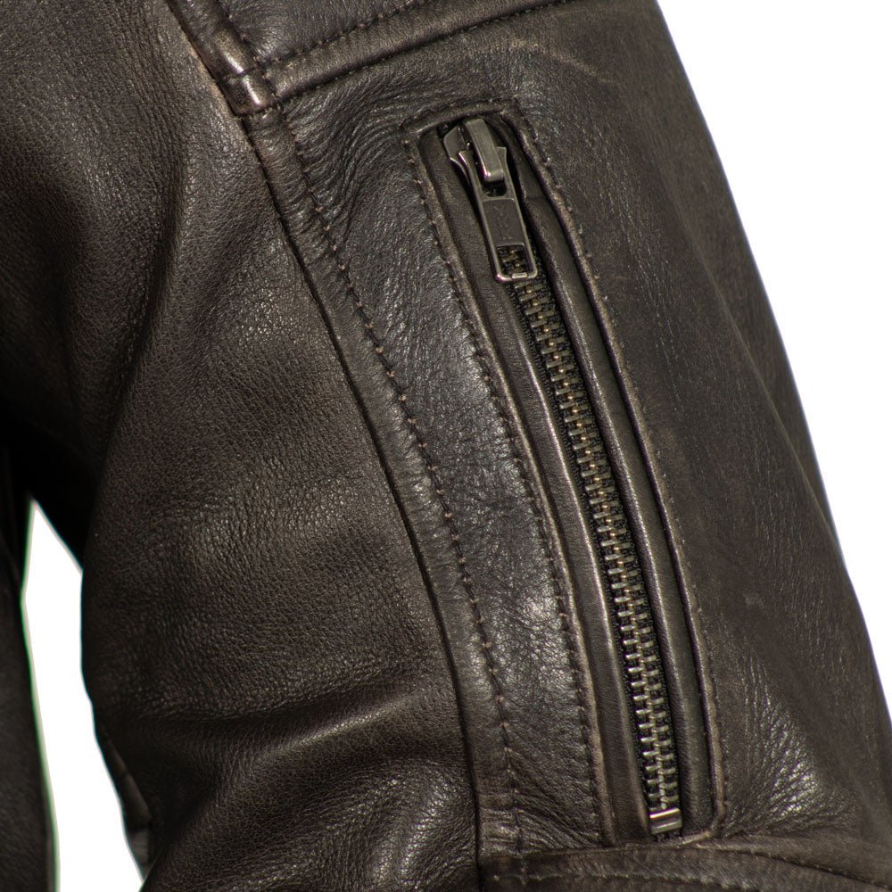 Tressivo-Commuter Men's Motorcycle Leather Jacket - Tressivo
