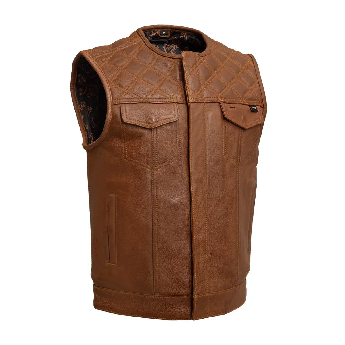 Tressivo-Dust Devil Men's Motorcycle Leather Vest (limited edition) - Tressivo