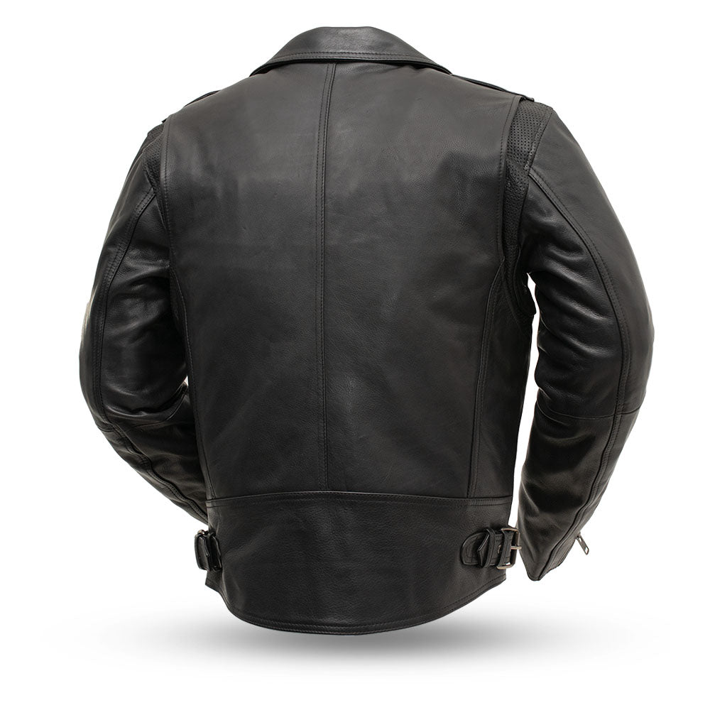 Tressivo-Enforcer Men's Motorcycle Leather Jacket - Tressivo