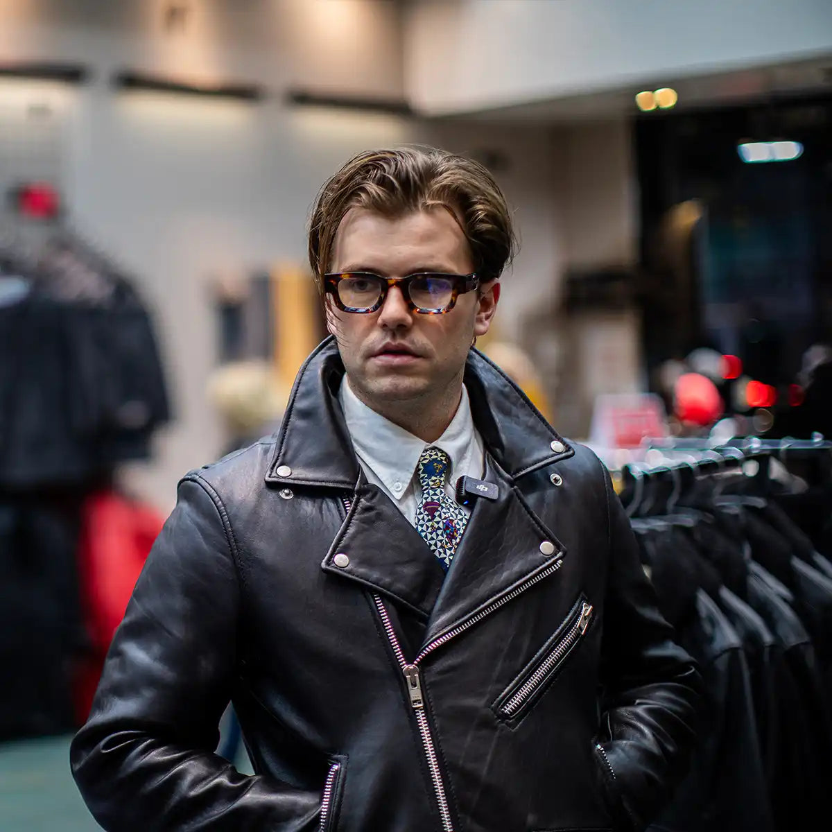 Tressivo-Fillmore Men's Motorcycle Leather Jacket - Tressivo