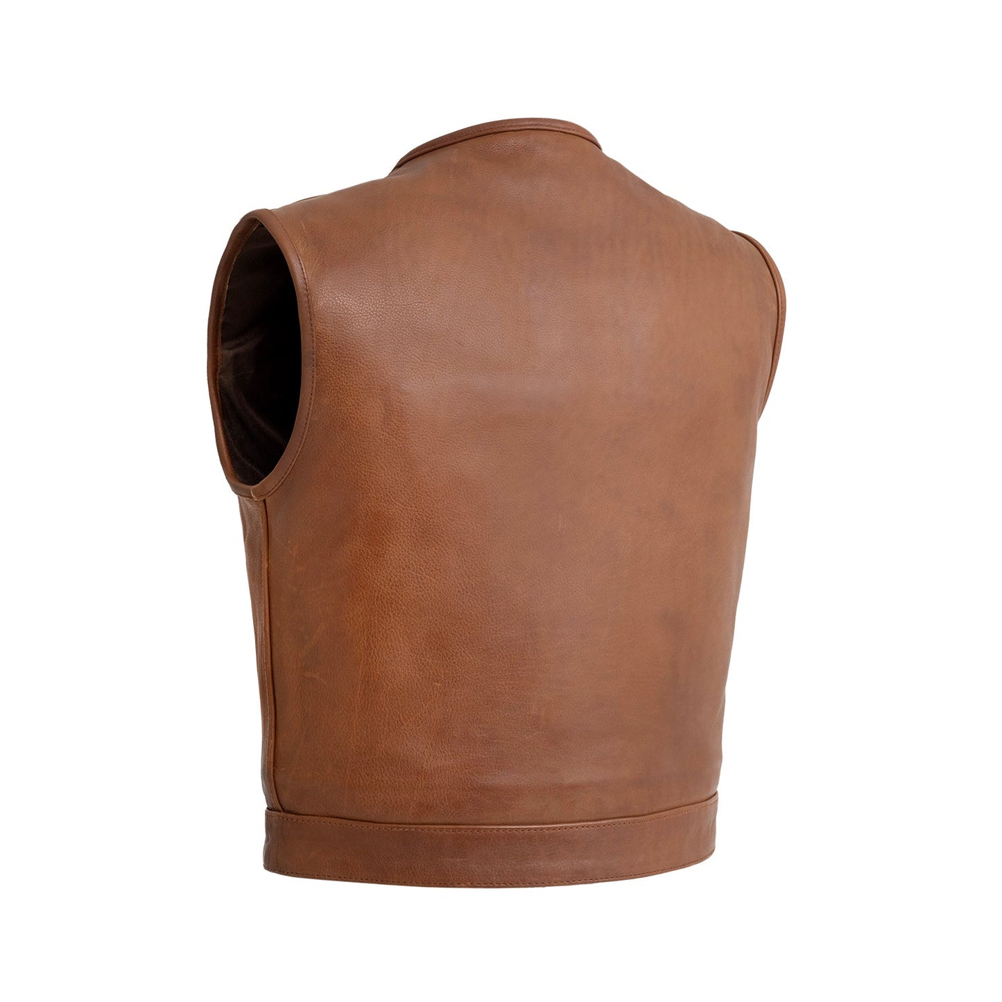 Tressivo-Lowside Men's Motorcycle Leather Vest - Tressivo