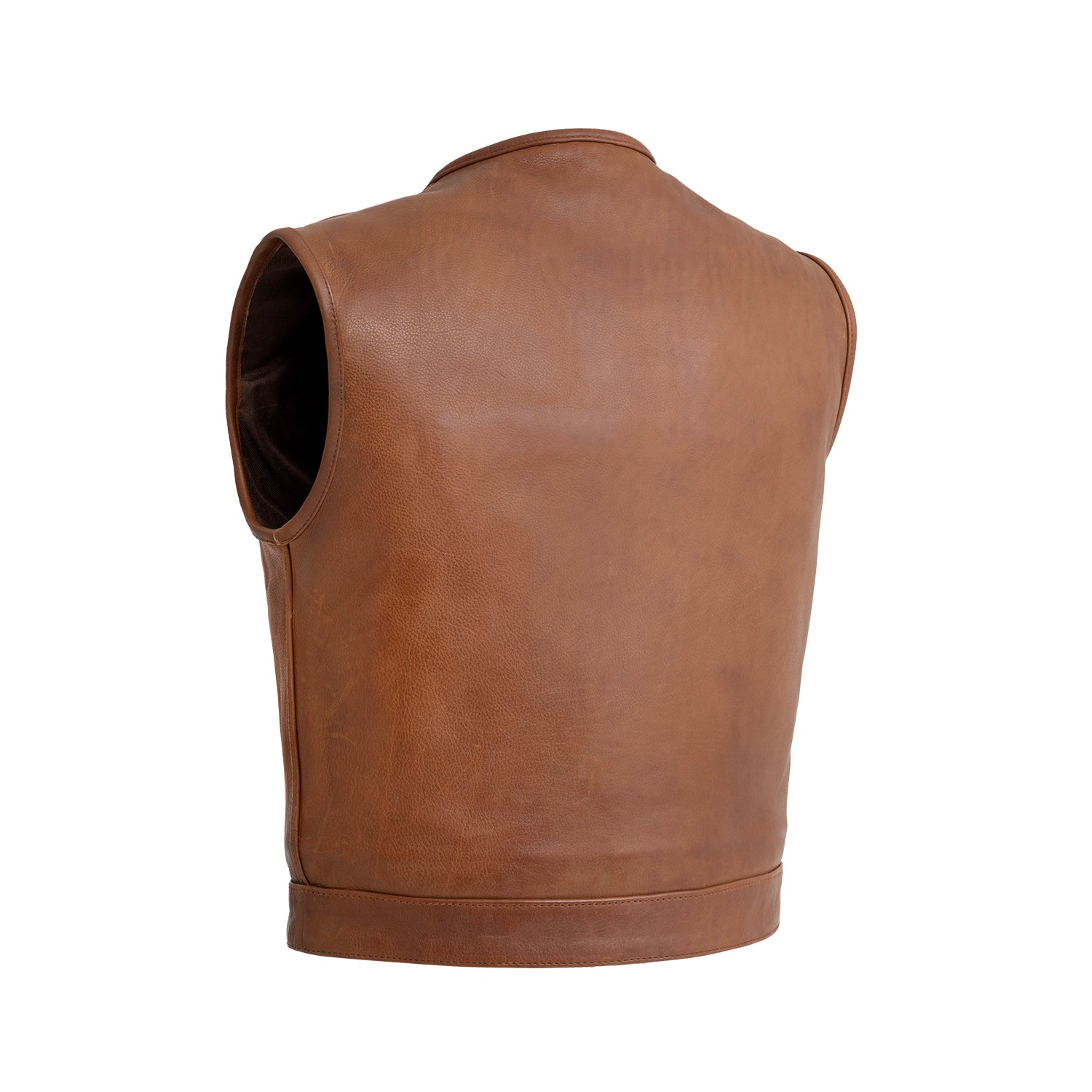 Tressivo-Lowside Men's Motorcycle Leather Vest - Tressivo