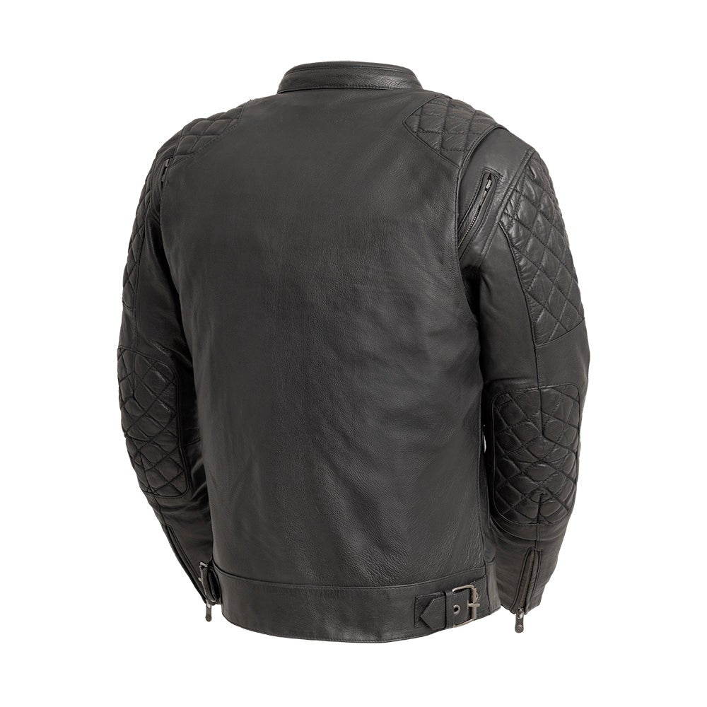 Tressivo-Grand Prix - Men's Leather Motorcycle Jacket - Tressivo