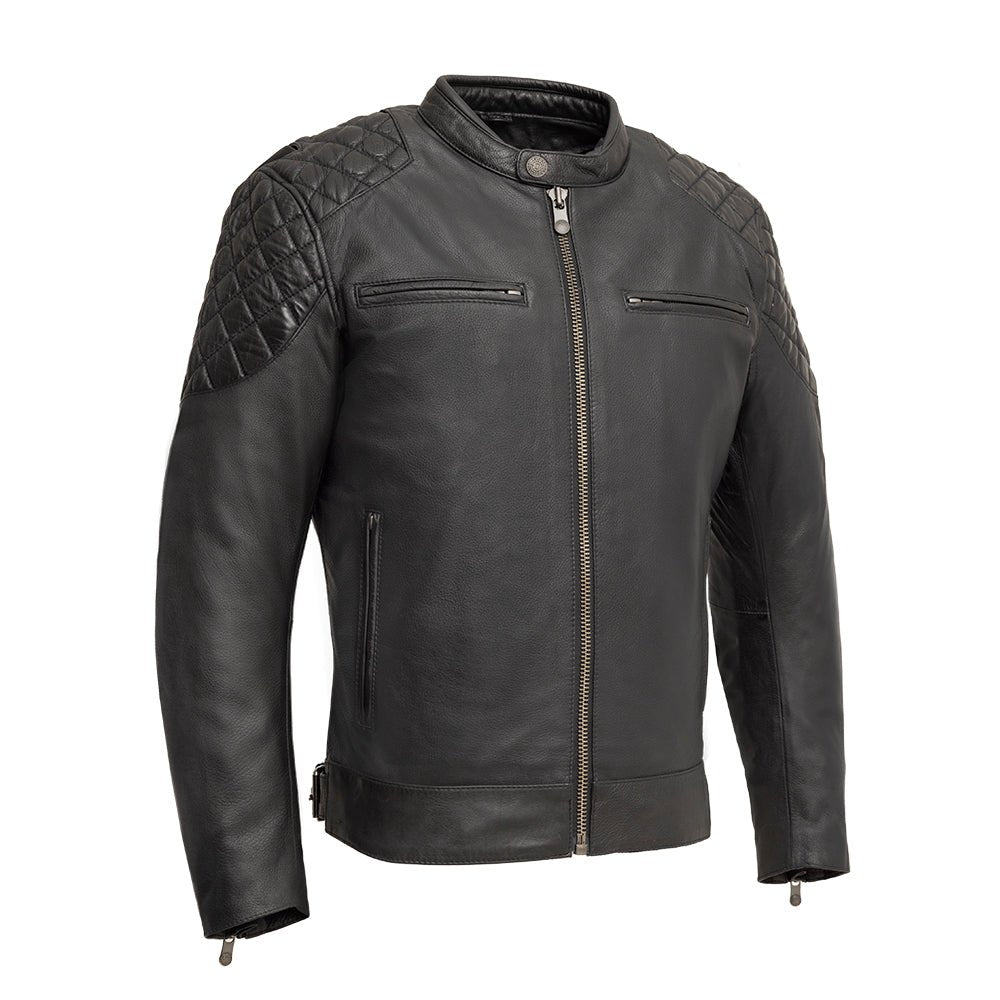 Tressivo-Grand Prix - Men's Leather Motorcycle Jacket - Tressivo