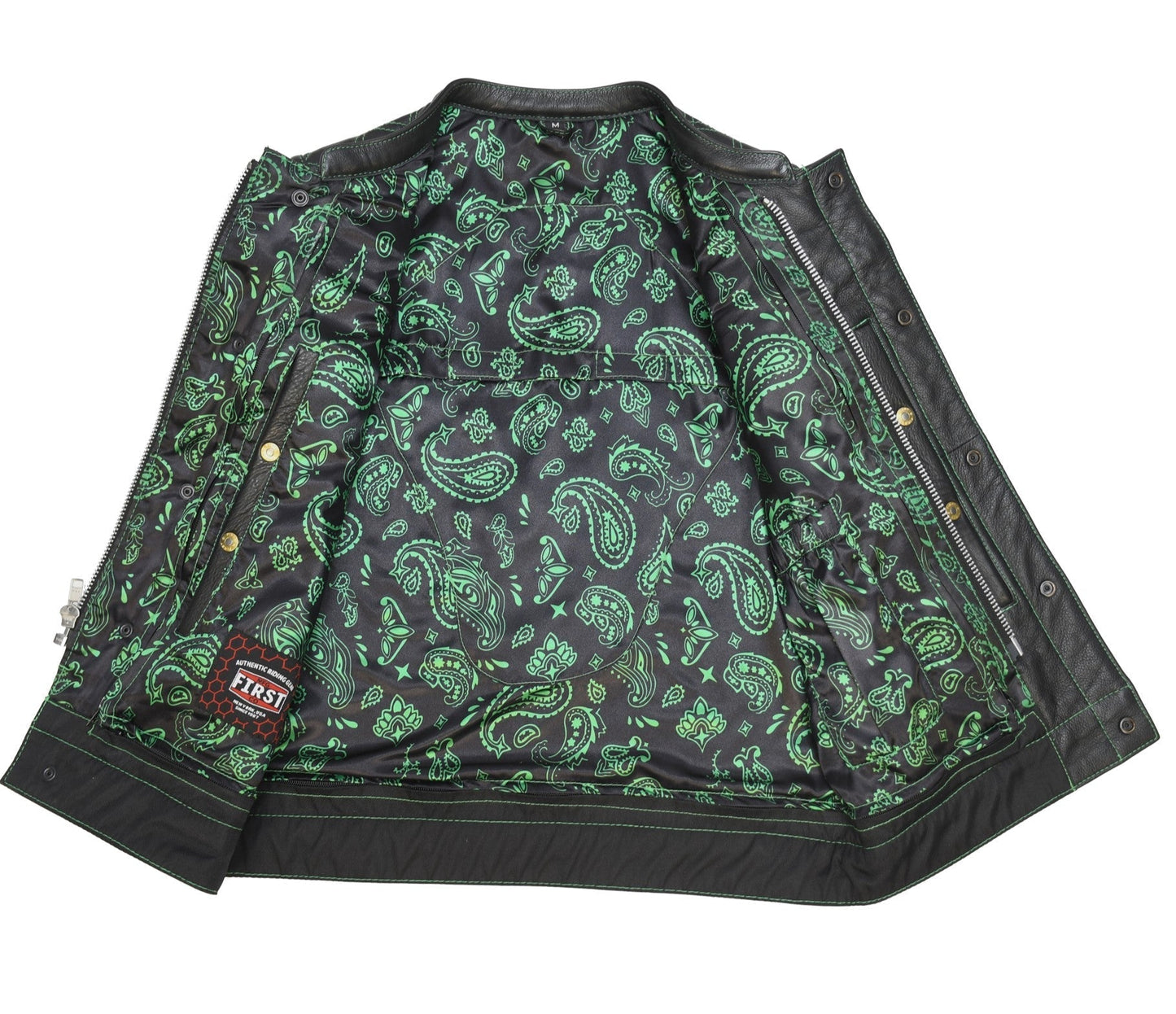 Tressivo-Upside Men's Club Style Leather Vest - Tressivo