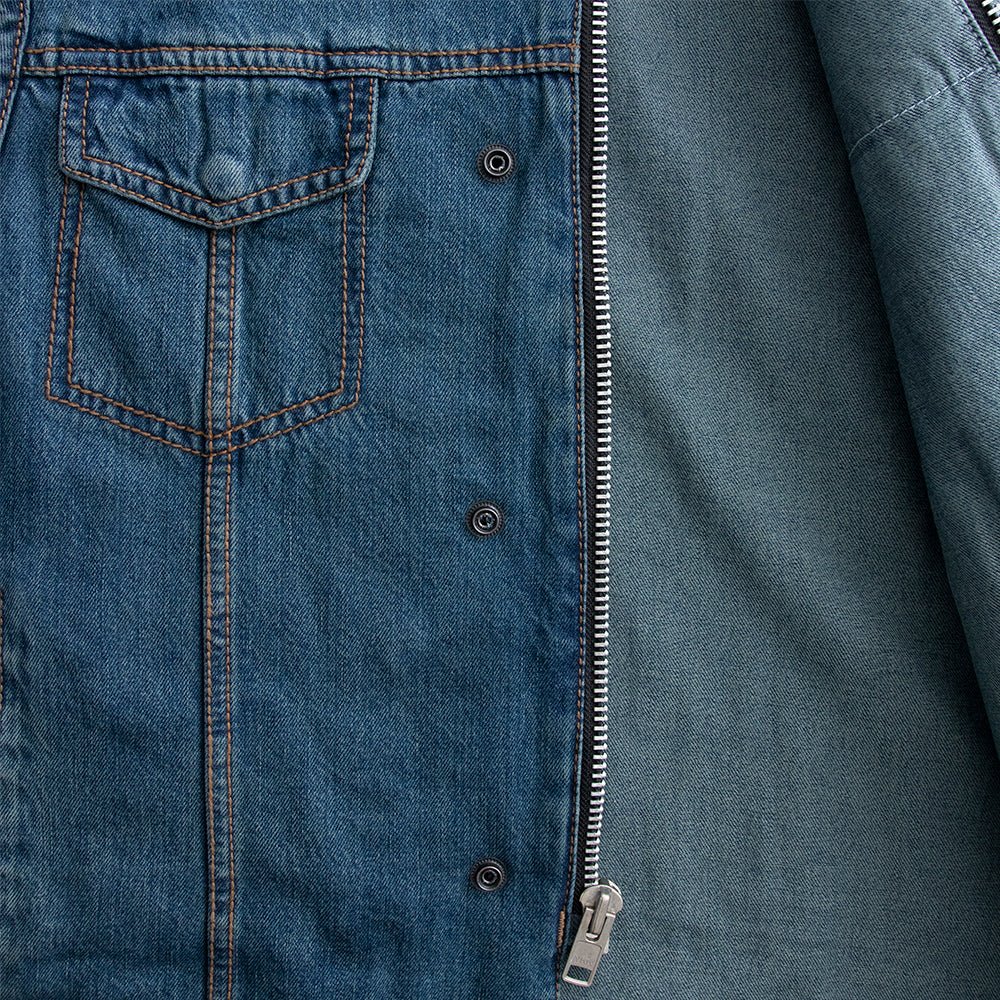 Tressivo-Havoc Men's Denim Motorcycle Vest - Tressivo