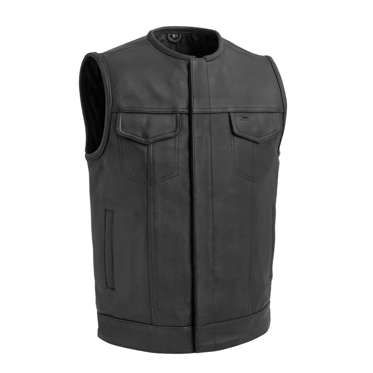 Tressivo-Highside Men's Motorcycle Leather Vest - Tressivo