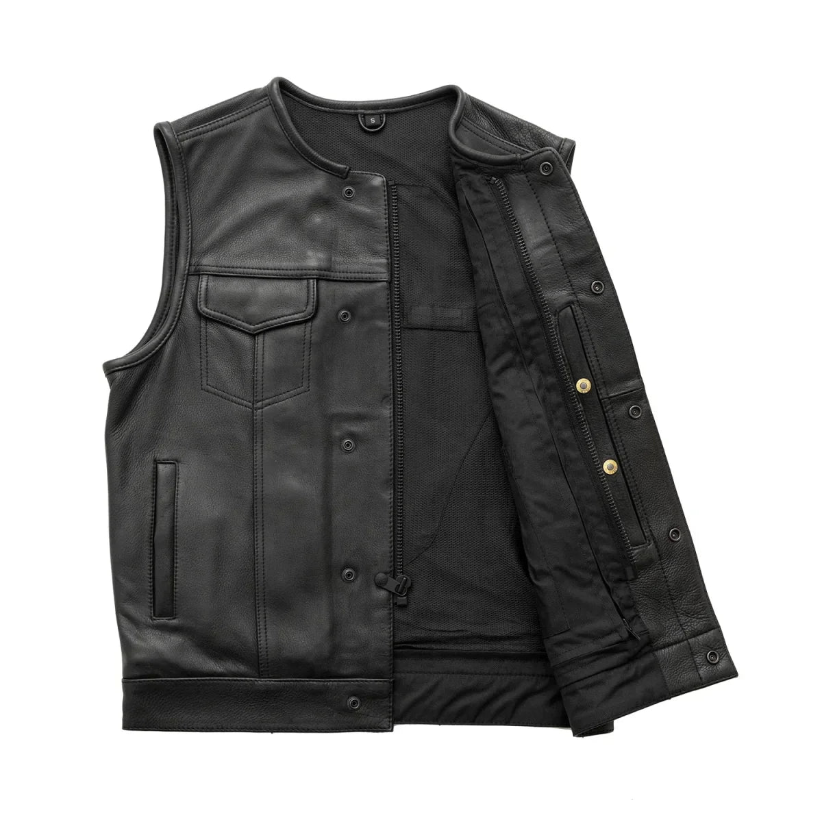 Tressivo-Highside Men's Motorcycle Leather Vest - Tressivo