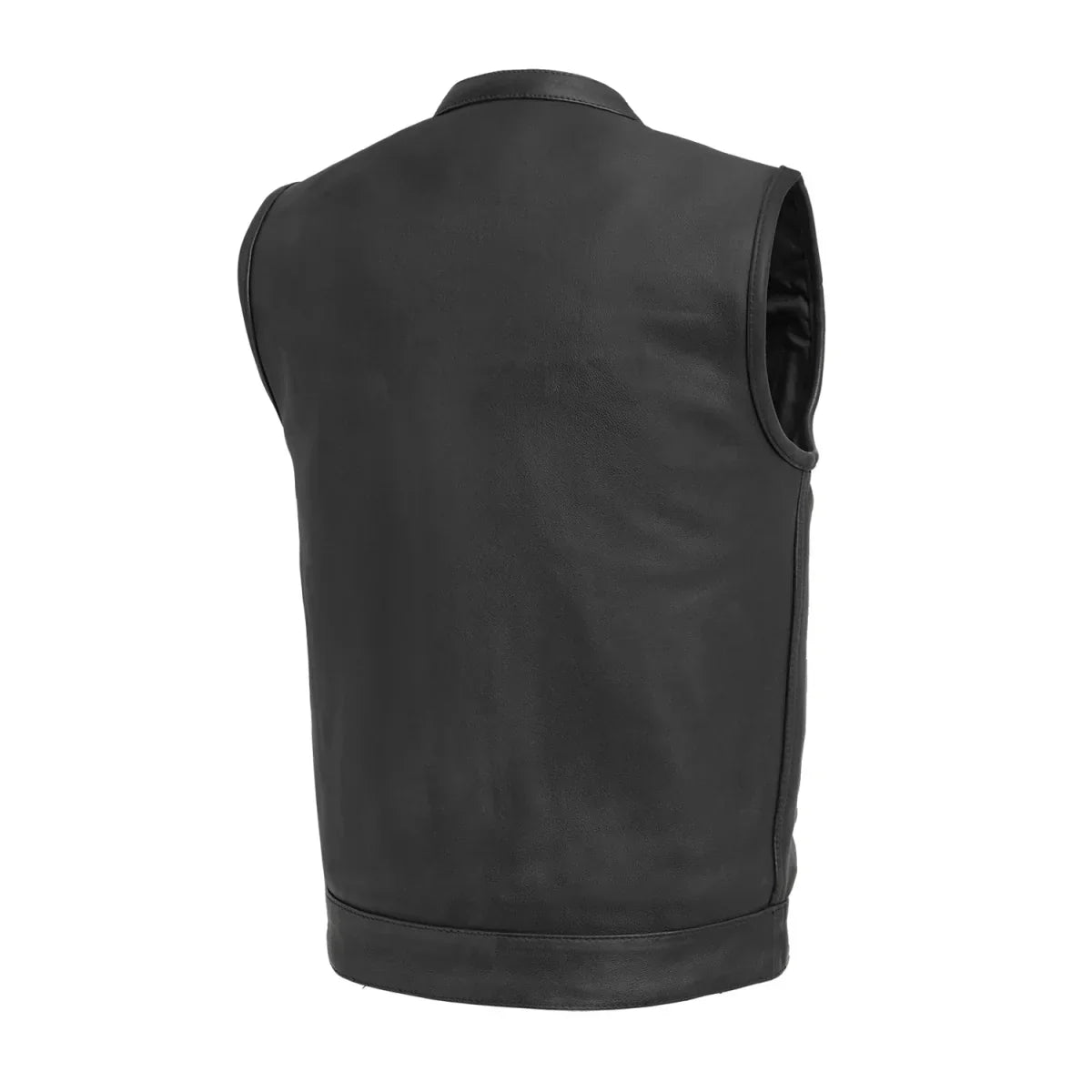 Tressivo-Hotshot Men's Motorcycle Leather Vest - Tressivo