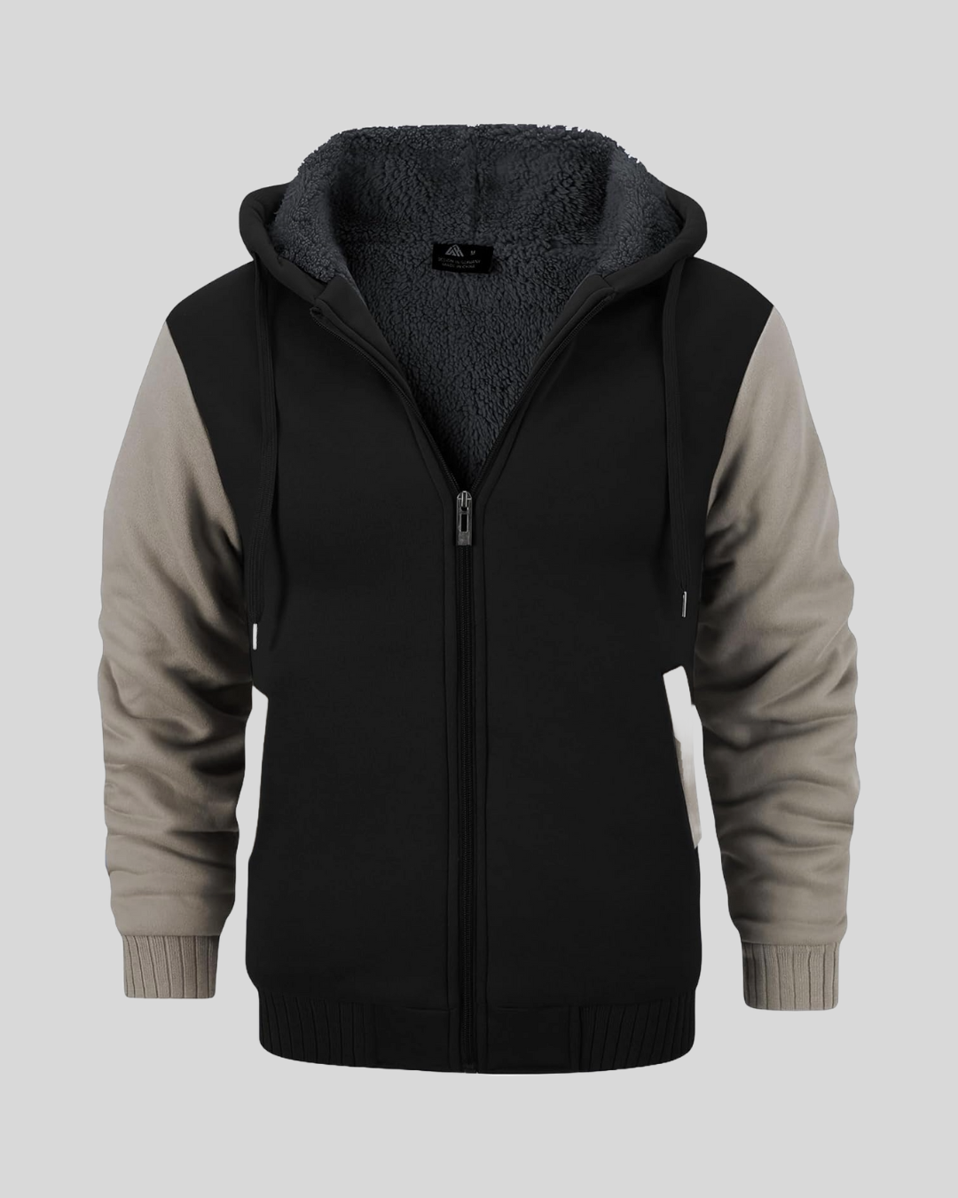 Men’s Fleece-Lined Zip Up Hoodie - By Tressivo