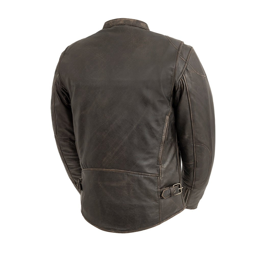 Tressivo-Indy Men's Motorcycle Leather Jacket - Tressivo