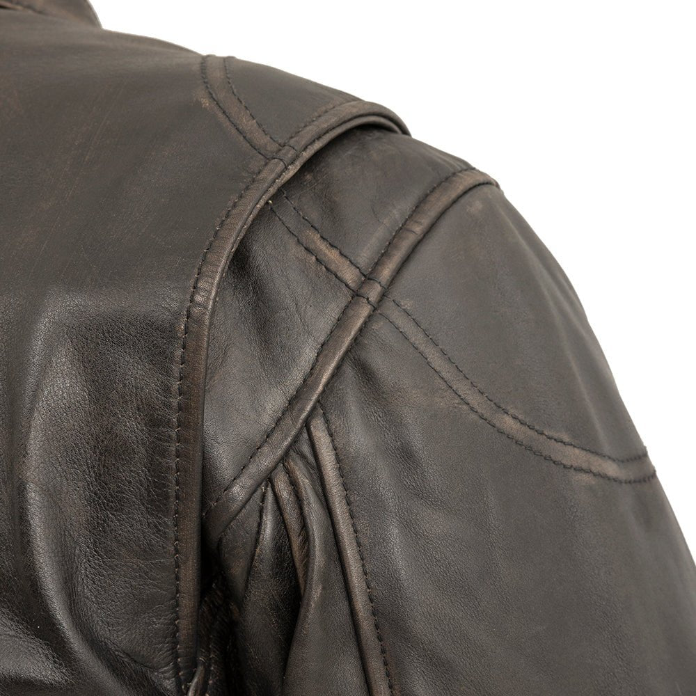 Tressivo-Indy Men's Motorcycle Leather Jacket - Tressivo