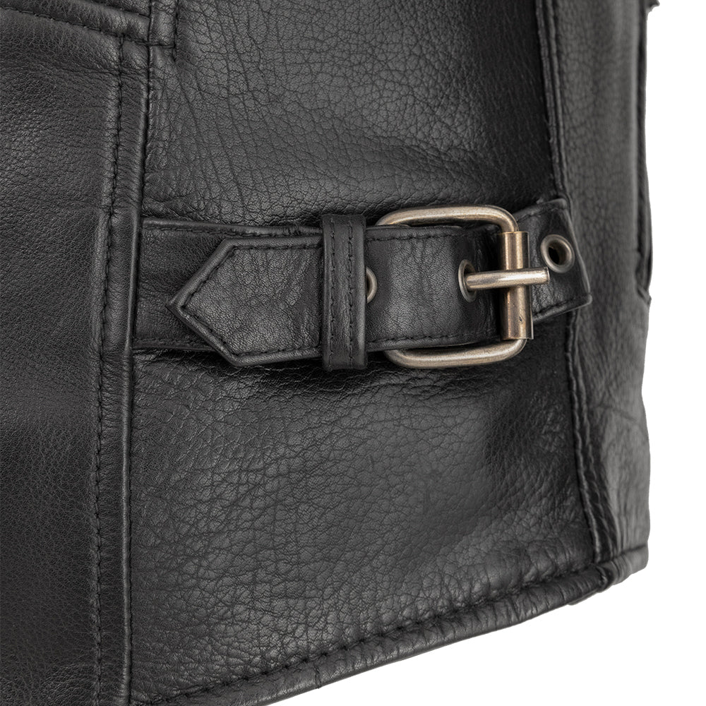 Tressivo-Indy Men's Motorcycle Leather Jacket - Tressivo