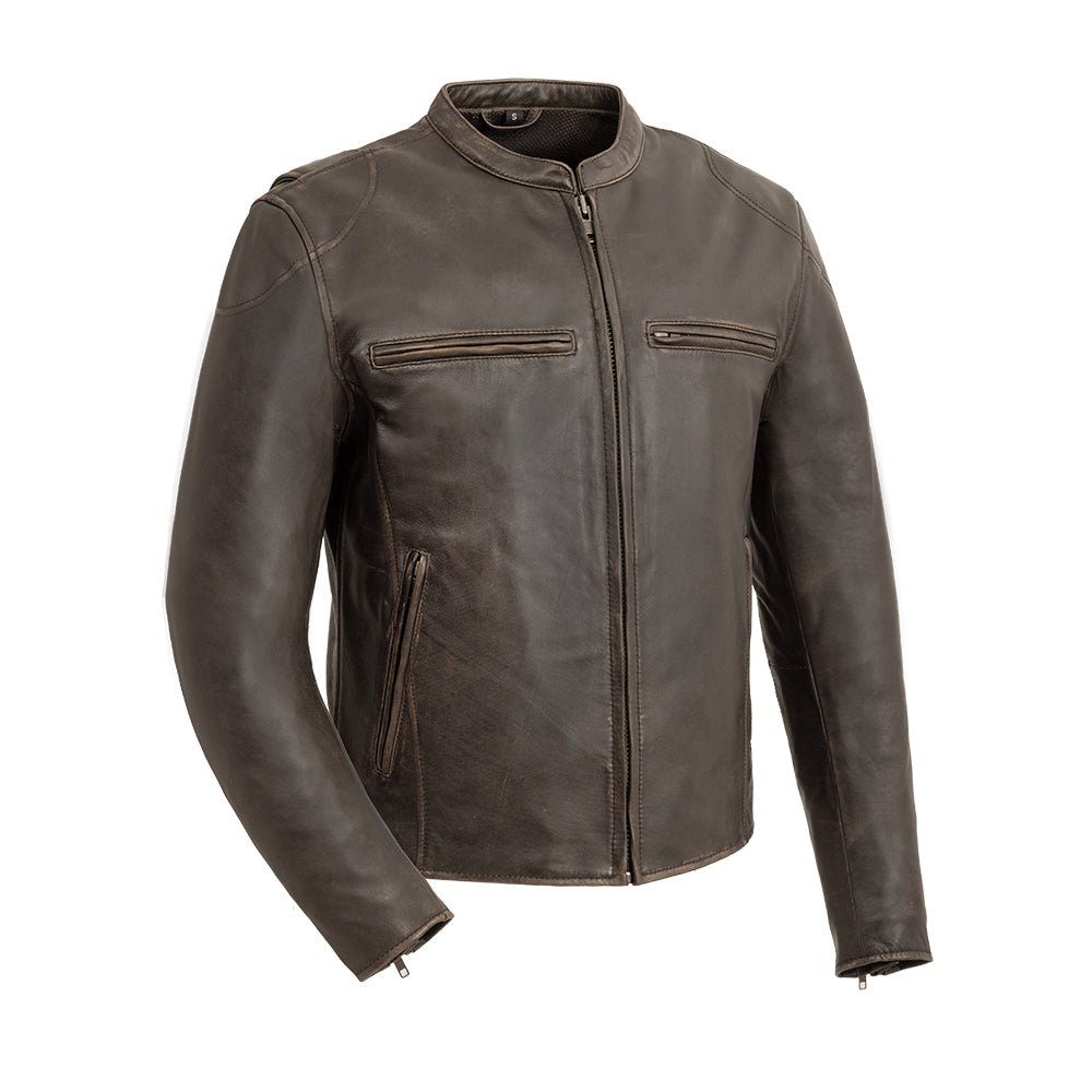 Tressivo-Indy Men's Motorcycle Leather Jacket - Tressivo