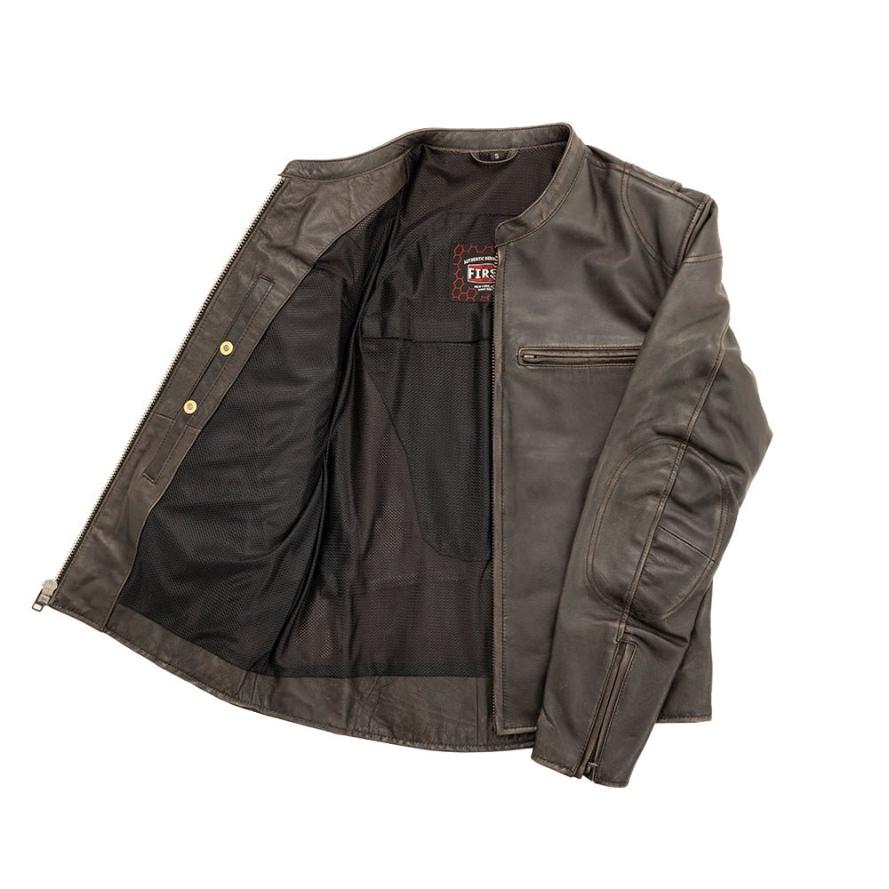 Tressivo-Indy Men's Motorcycle Leather Jacket - Tressivo
