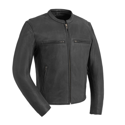 Tressivo-Indy Men's Motorcycle Leather Jacket - Tressivo