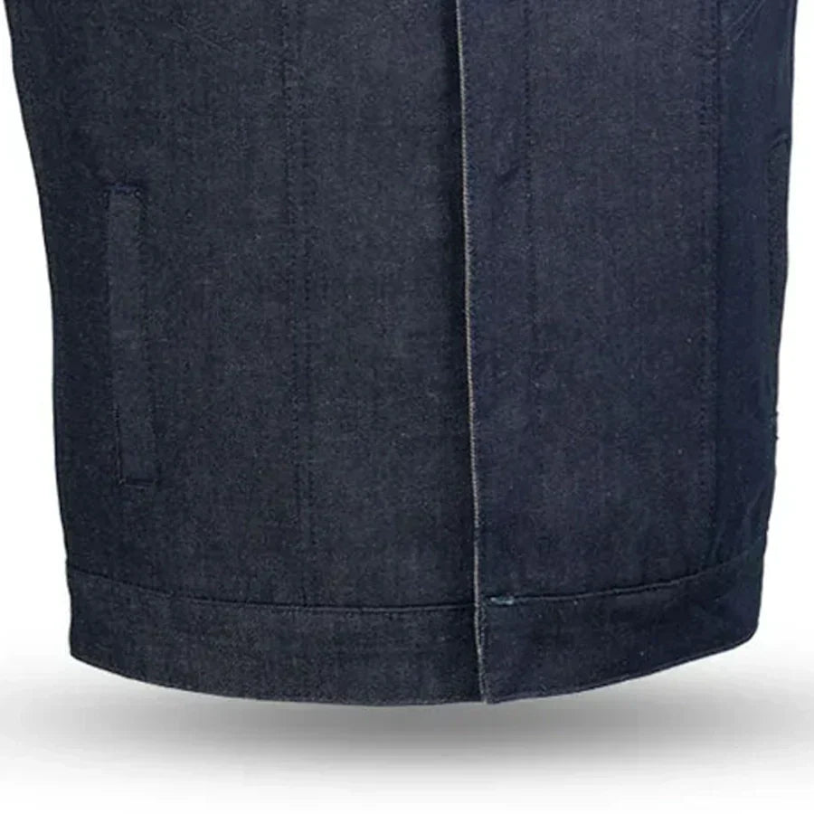 Tressivo-Kershaw Men's Motorcycle Denim Vest - Tressivo