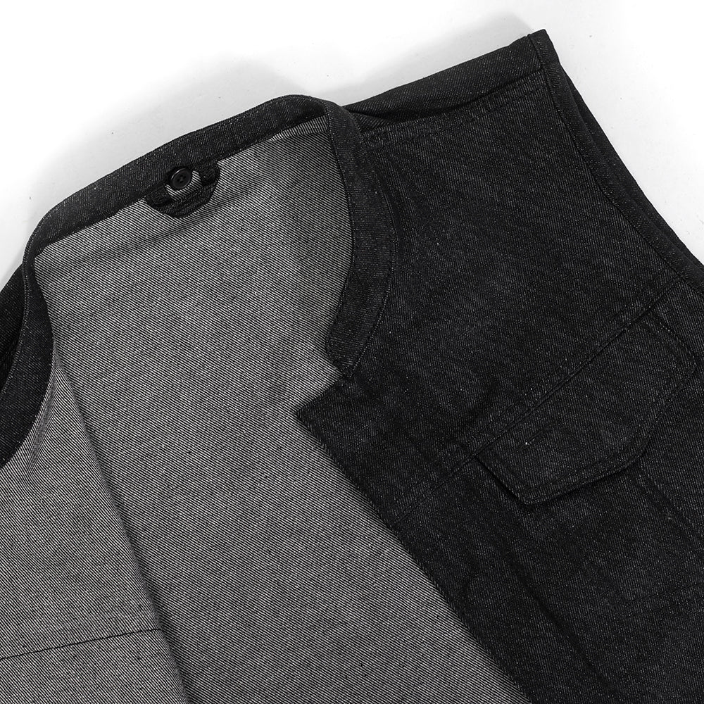 Tressivo-Kershaw Men's Motorcycle Denim Vest - Tressivo