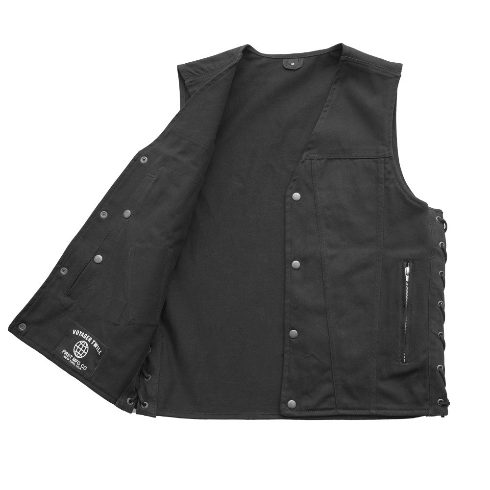 Tressivo-Lone Star Men's Motorcycle Twill Vest - Tressivo