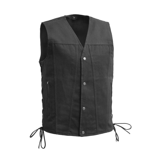 Tressivo-Lone Star Men's Motorcycle Twill Vest - Tressivo