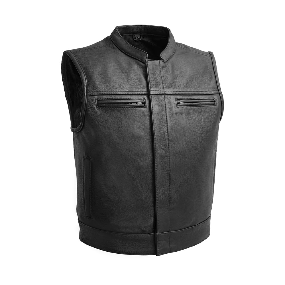 Tressivo-Lowrider Men's Motorcycle Leather Vest - Tressivo