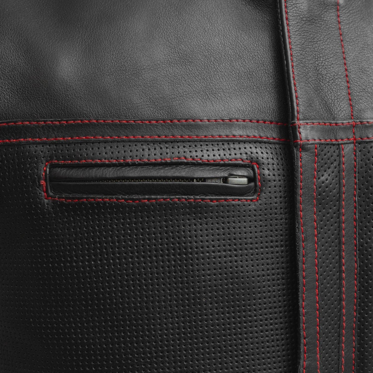 Tressivo-Lowrider Perforated Men's Leather Vest - Tressivo