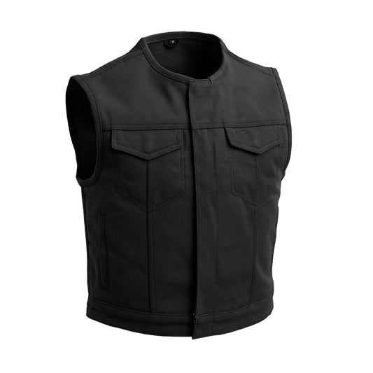 Tressivo-Lowside Men's Motorcycle Twill Vest - Tressivo