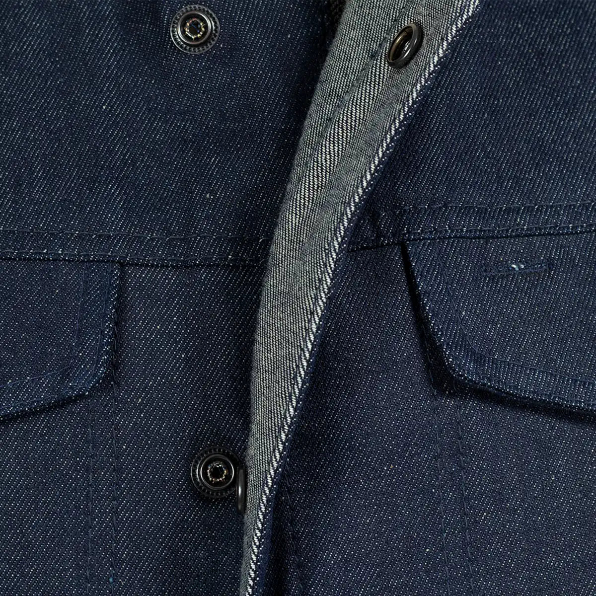 Tressivo-Lowside Men's Motorcycle Denim Vest (Blue) - Tressivo