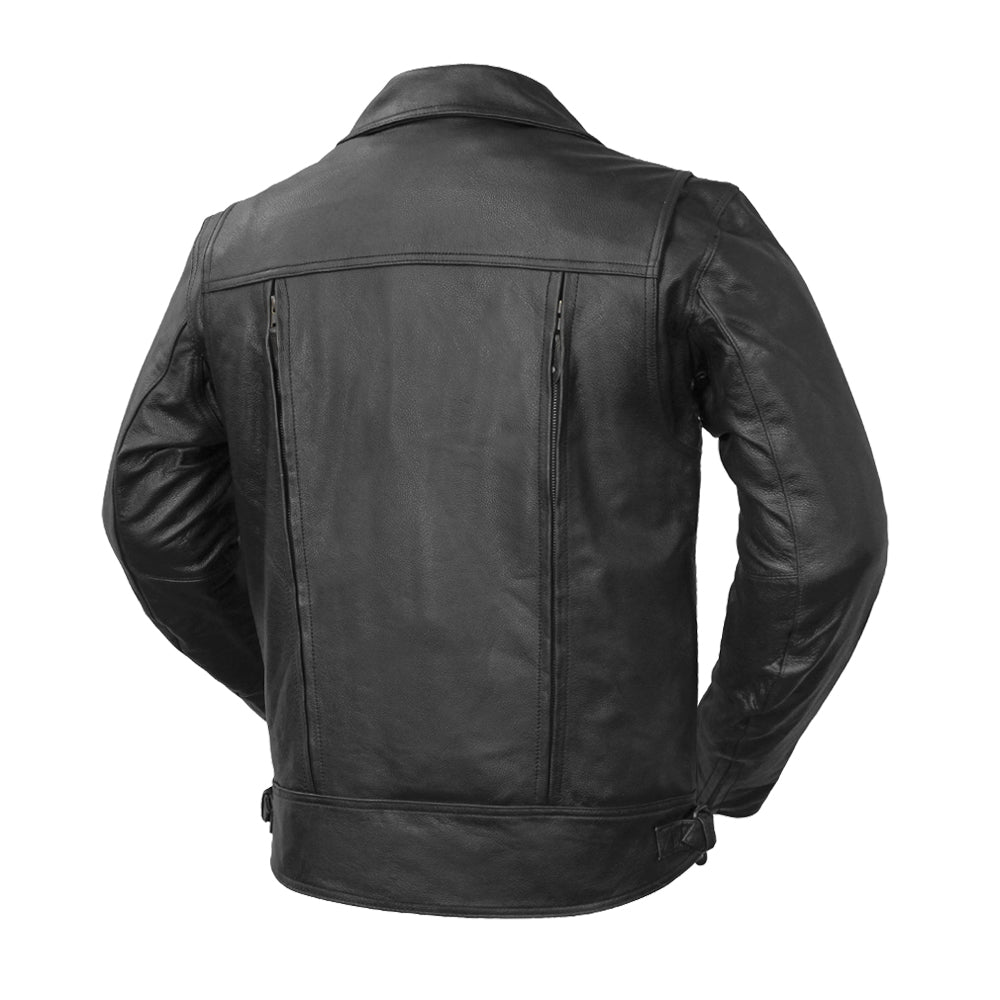 Tressivo-Mastermind Men's Motorcycle Leather Jacket - Tressivo
