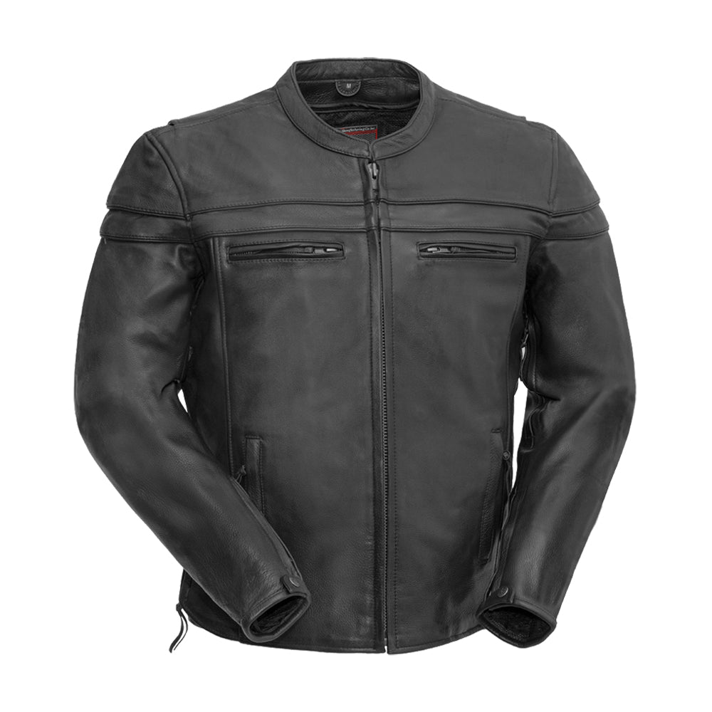 Tressivo-Maverick Men's Motorcycle Leather Jacket - Tressivo