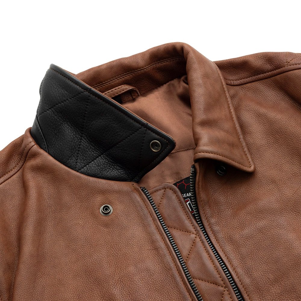 Tressivo-Moto Bomber - Men's Leather Jacket - Tressivo