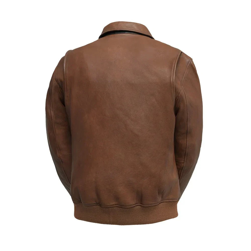 Tressivo-Moto Bomber - Men's Leather Jacket - Tressivo