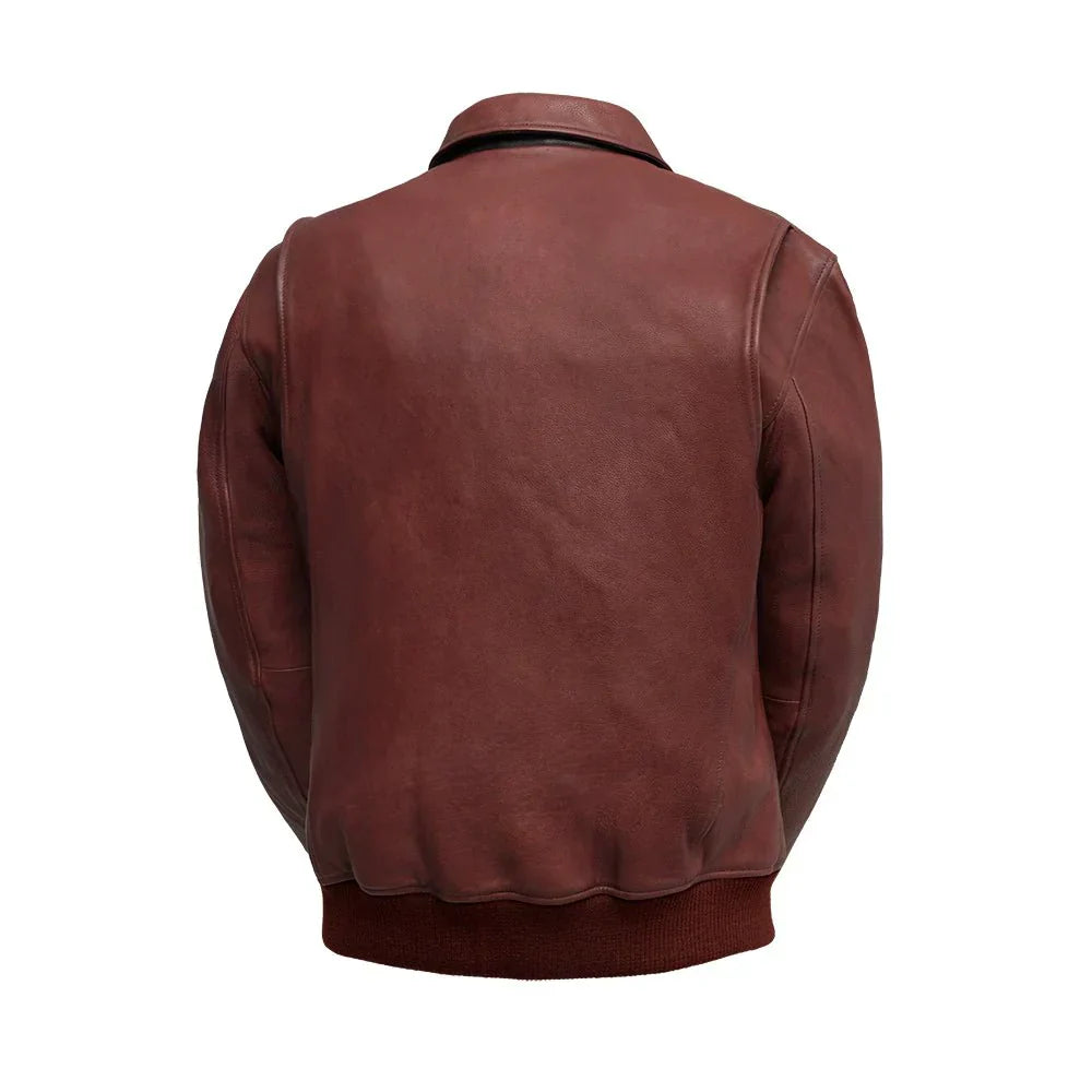 Tressivo-Moto Bomber - Men's Leather Jacket - Tressivo