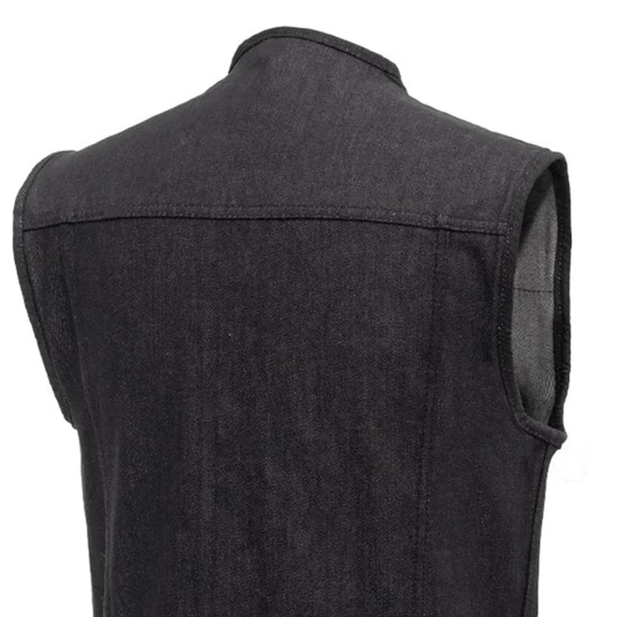 Tressivo-Murdock - Men's Motorcycle Denim Vest - Tressivo