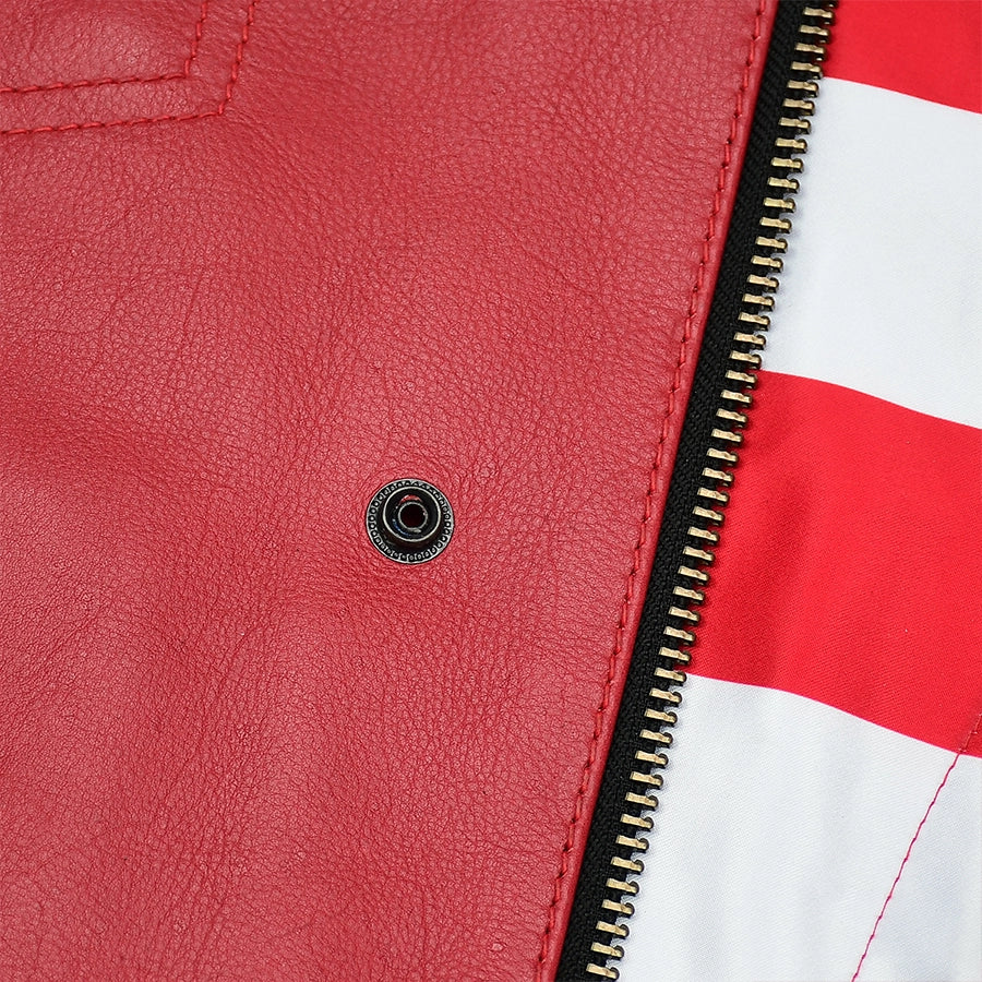 Tressivo-Patriot Rebel Men's Motorcycle Leather Vest - Tressivo