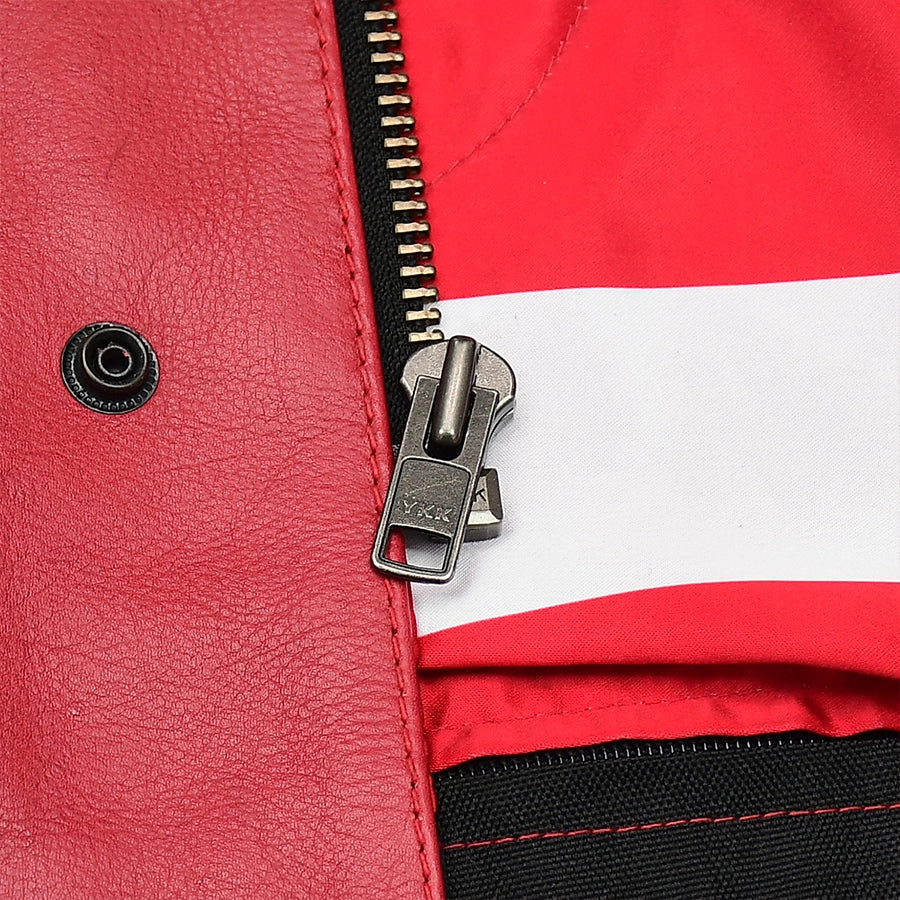 Tressivo-Patriot Rebel Men's Motorcycle Leather Vest - Tressivo