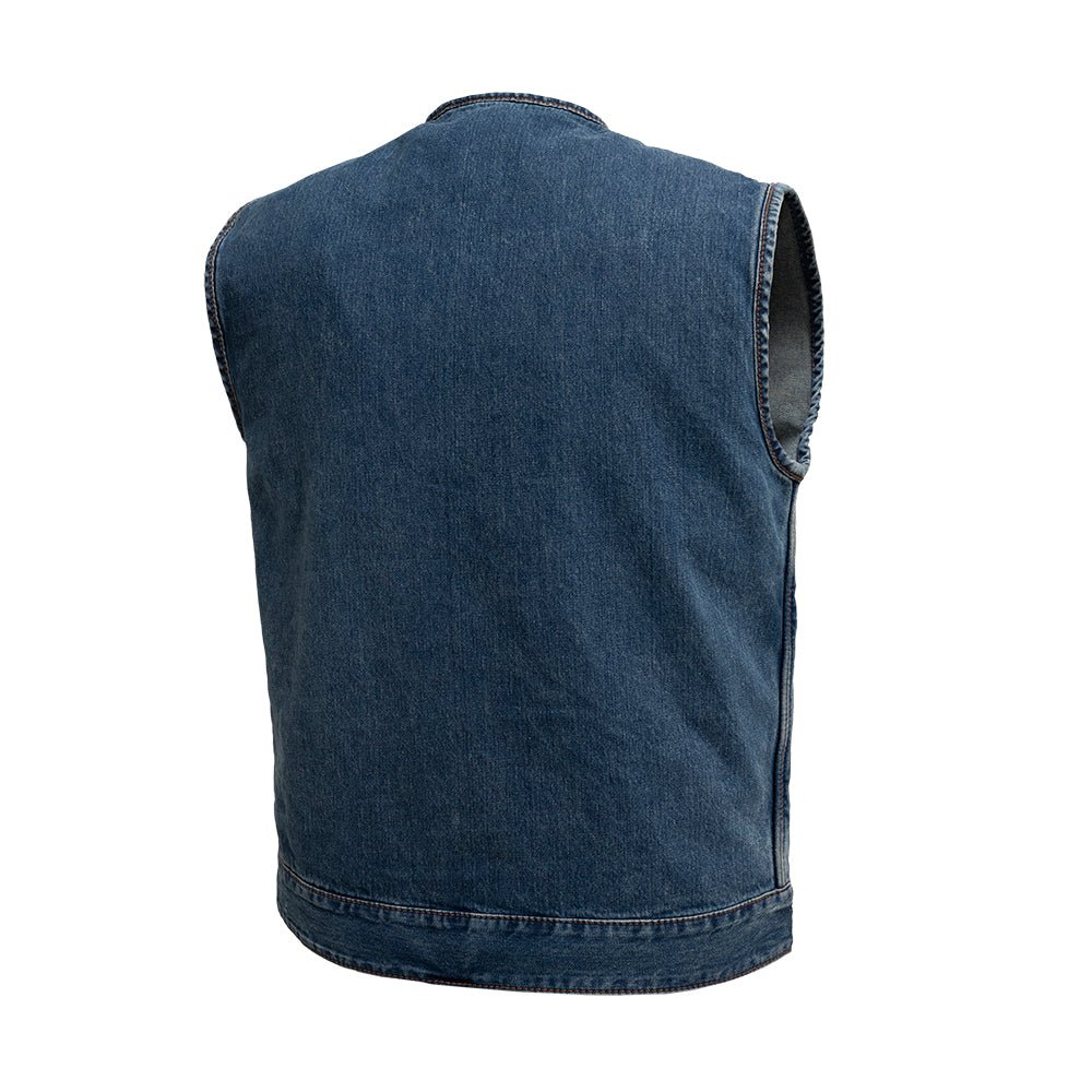 Tressivo-No Limit - Men's Motorcycle Denim Vest - Tressivo