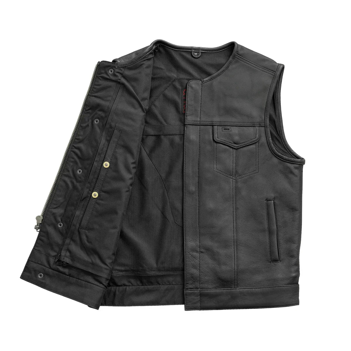 Tressivo-No Rival - Men's Motorcycle Leather Vest - Tressivo