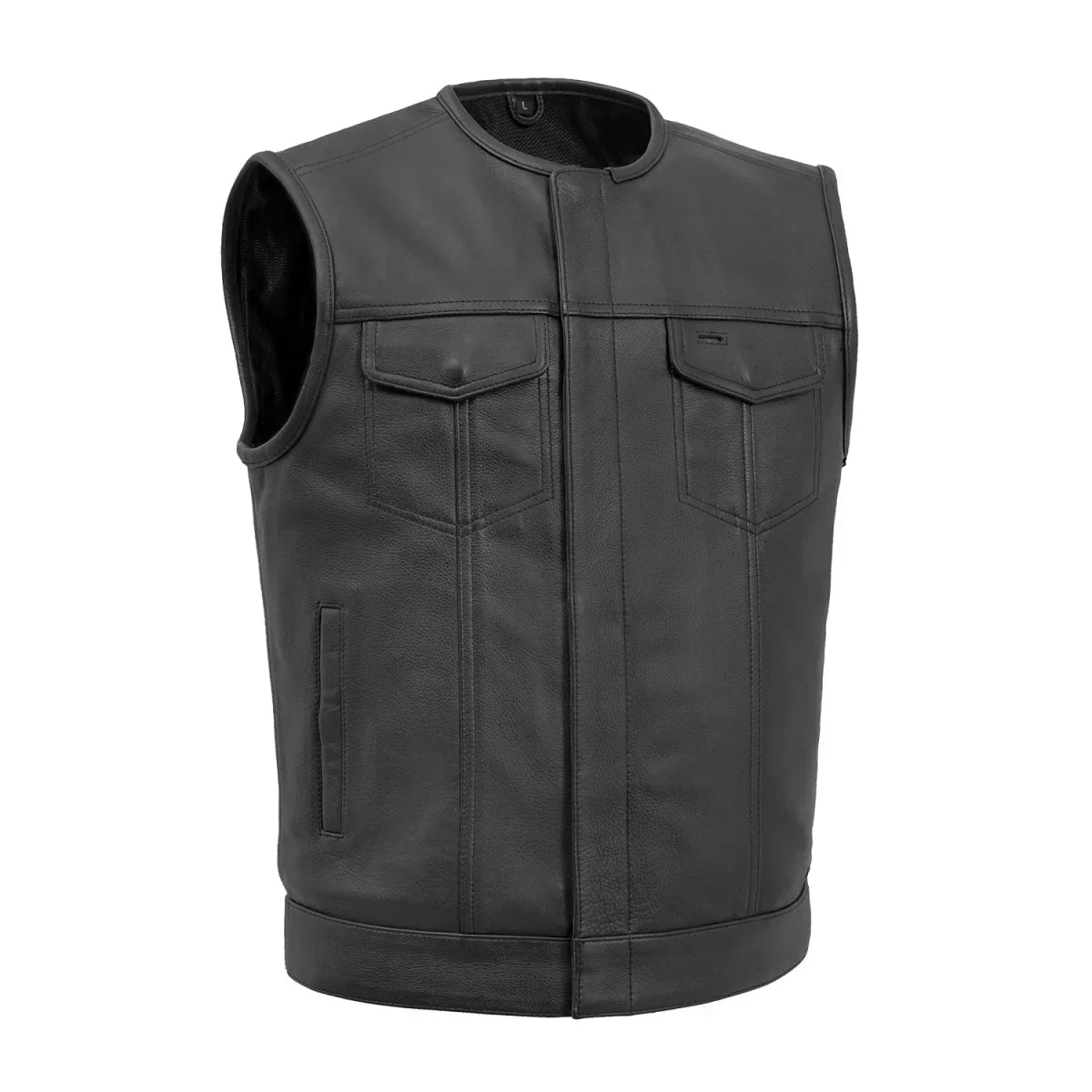 Tressivo-No Rival - Men's Motorcycle Leather Vest - Tressivo