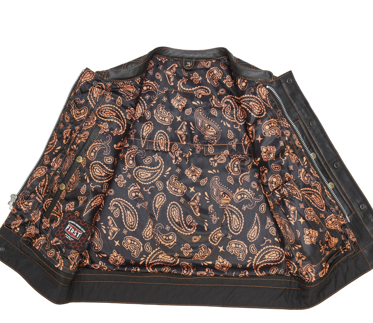 Tressivo-Upside Men's Club Style Leather Vest - Tressivo