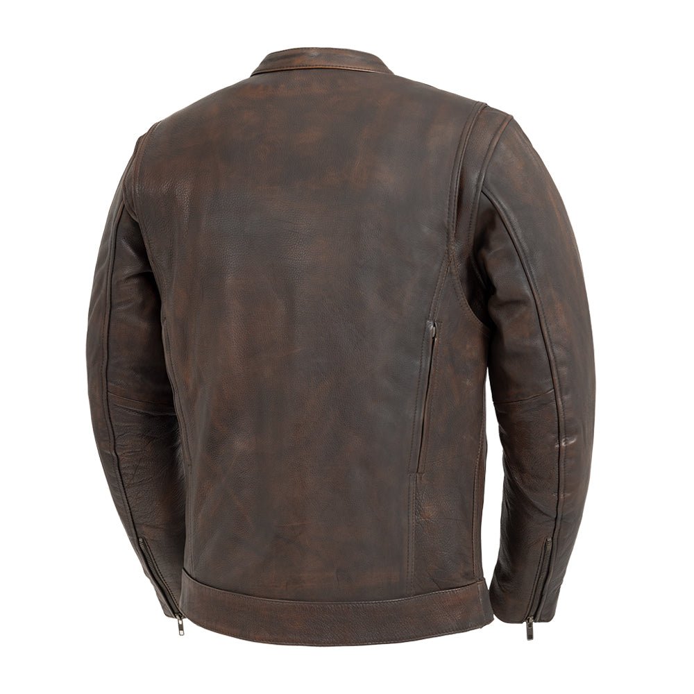 Tressivo-Raider Men's Motorcycle Leather Jacket - Tressivo
