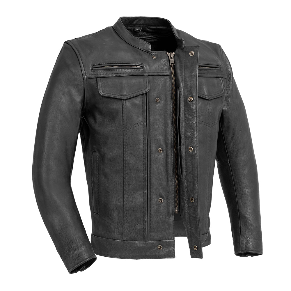 Tressivo-Raider Men's Motorcycle Leather Jacket - Tressivo