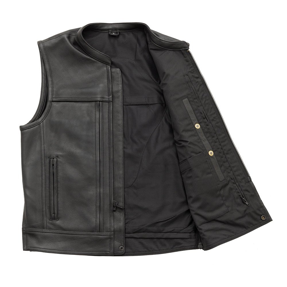 Tressivo-Rampage - Men's Motorcycle Leather Vest - Tressivo