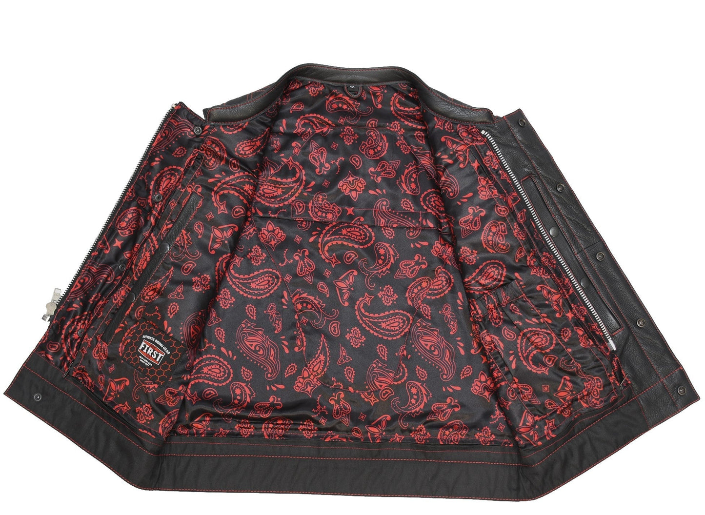 Tressivo-Upside Men's Club Style Leather Vest - Tressivo