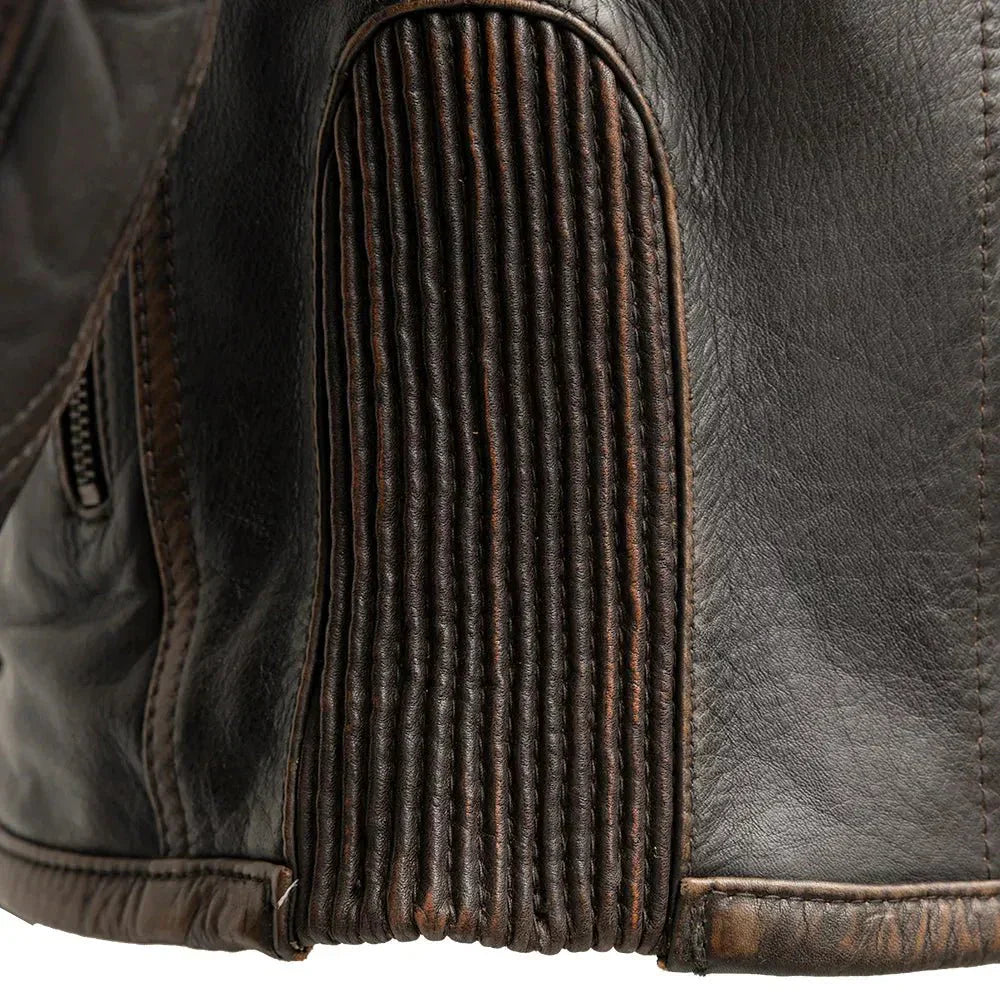 Tressivo-Rider Club - Men's Leather Motorcycle Jacket - Tressivo