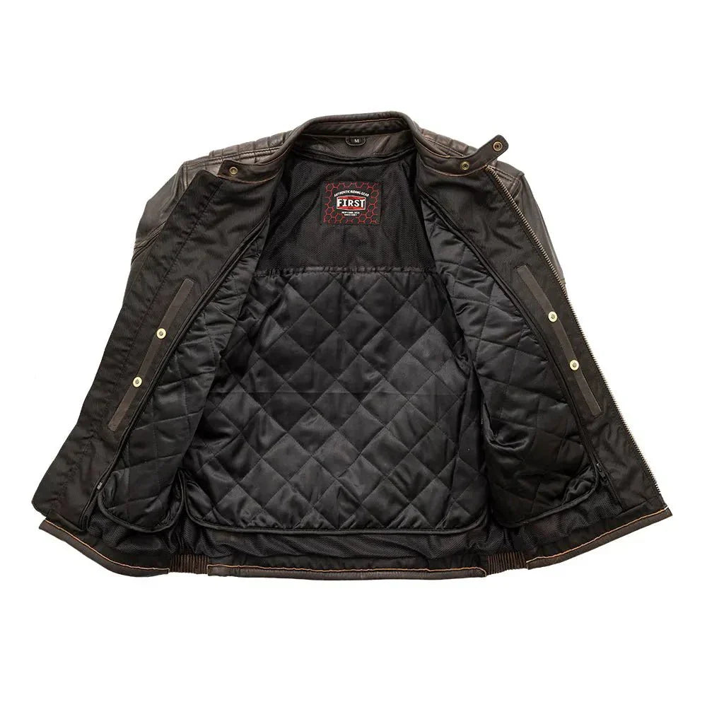Tressivo-Rider Club - Men's Leather Motorcycle Jacket - Tressivo